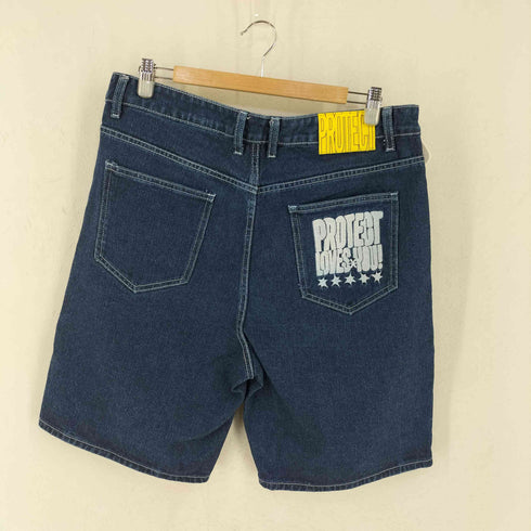 PROTECT street Letter Denim Shorts メンズ L