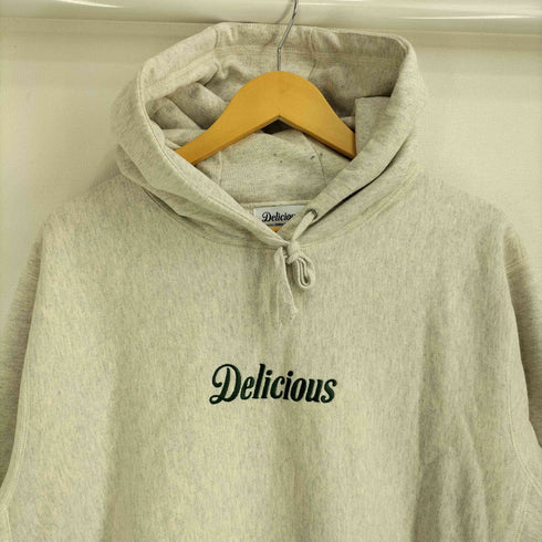 デリシャス Delicious ロゴ刺繍プルオーバーパーカー メンズ import:XL