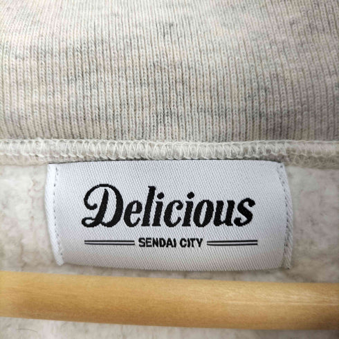 デリシャス Delicious ロゴ刺繍プルオーバーパーカー メンズ import:XL