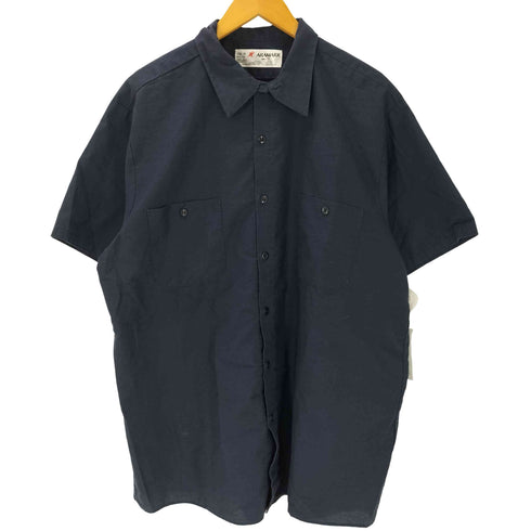 アラマーク ARAMARK メキシコ製 102NV 襟芯 S/S ワーク シャツ メンズ 1XLR