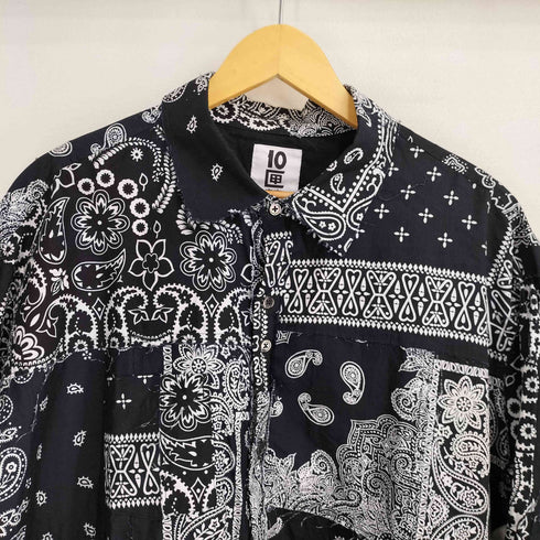 テンボックス 10匣 TENBOX L/S バンダナパッチワークシャツ メンズ JPN:L