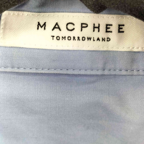 マカフィー MACPHEE ファインコットンブロード レギュラーカラーシャツ レディース JPN:36