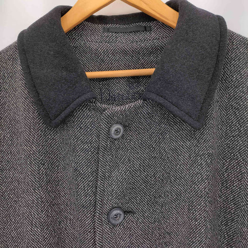 DAREBRIDGE ヘリンボーン ステンカラーロングコート メンズ 48