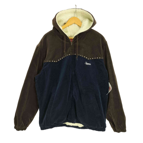 シュプリーム Supreme 21AW STUDDED VELVET HOODED WORK JACKET メンズ import:XL