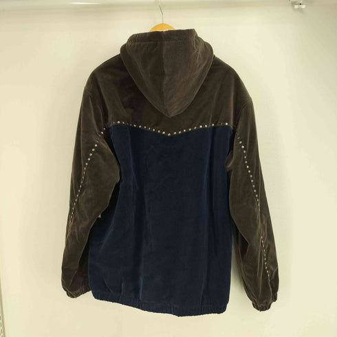 シュプリーム Supreme 21AW STUDDED VELVET HOODED WORK JACKET メンズ import:XL