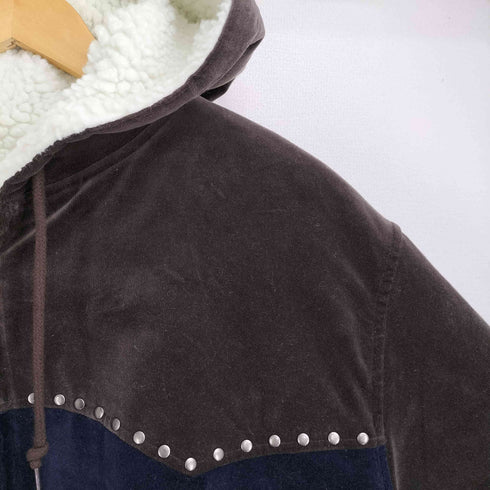 シュプリーム Supreme 21AW STUDDED VELVET HOODED WORK JACKET メンズ import:XL