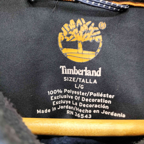 ティンバーランド Timberland ロゴ刺繍 フルジップ フリース ジャケット メンズ L