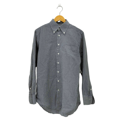 バーニーズニューヨーク BARNEYS NEWYORK チェック柄 レギュラーカラー ロングスリーブ シャツ メンズ