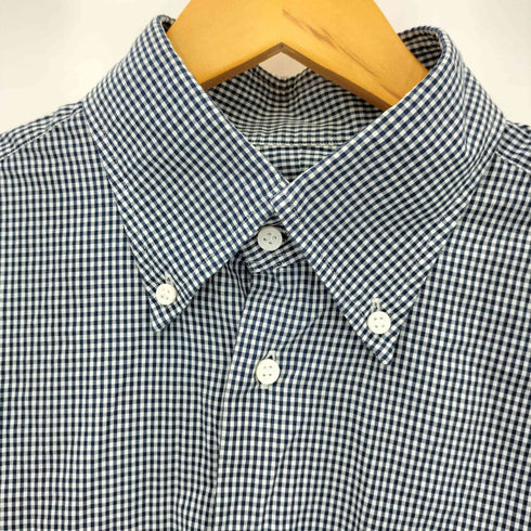 バーニーズニューヨーク BARNEYS NEWYORK チェック柄 レギュラーカラー ロングスリーブ シャツ メンズ