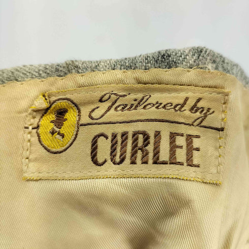 CURLEE 50-60s WALDESジップ 2タック スラックスパンツ メンズ