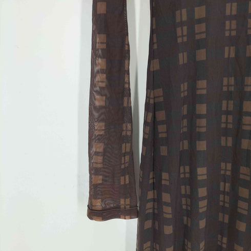STAUD 総柄 メッシュワンピース レディース import:M