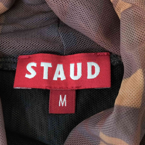 STAUD 総柄 メッシュワンピース レディース import:M