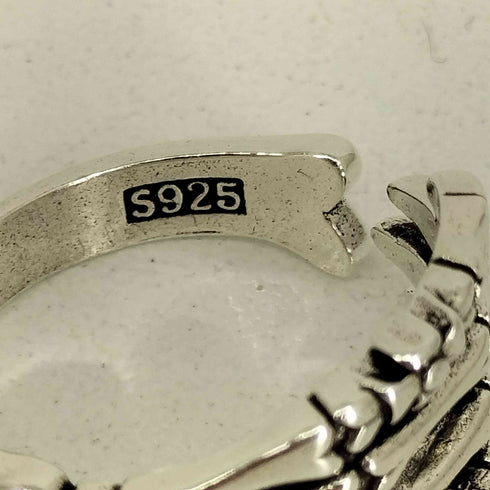 S925 スカルデザインリング メンズ 19