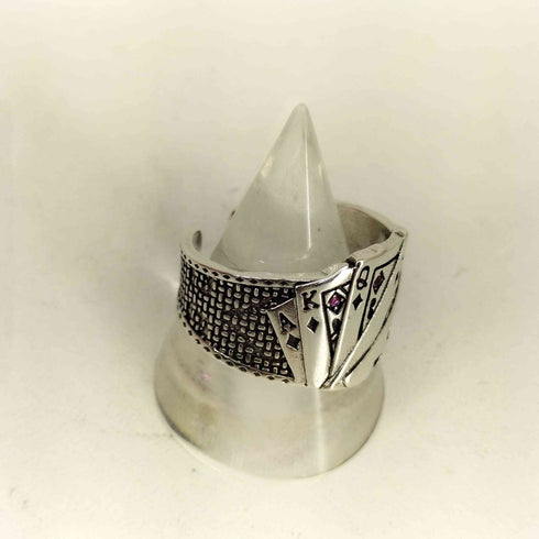 S925 トランプモチーフリング メンズ 22