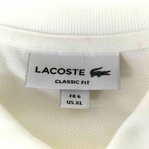ラコステ LACOSTE CLASSIC FIT ワンポイントロゴ鹿の子ポロシャツ メンズ import:XL
