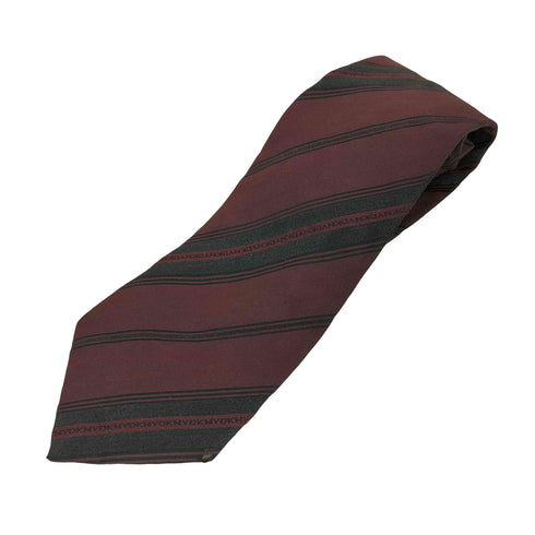 ダナキャランニューヨーク DKNY イタリア製 ストライプ シルク混 ネクタイ メンズ