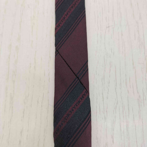 ダナキャランニューヨーク DKNY イタリア製 ストライプ シルク混 ネクタイ メンズ