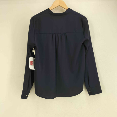 エヌナチュラルビューティーベーシック N.NATURAL BEAUTY BASIC ゴールドボタンスタンドカラーブラウス レディース JPN:M