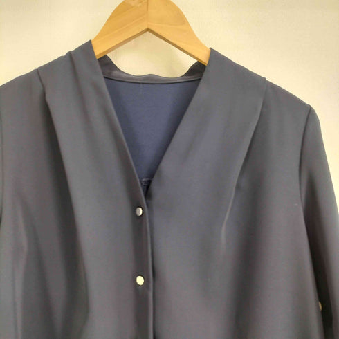 エヌナチュラルビューティーベーシック N.NATURAL BEAUTY BASIC ゴールドボタンスタンドカラーブラウス レディース JPN:M