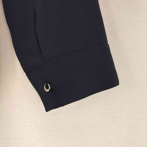 エヌナチュラルビューティーベーシック N.NATURAL BEAUTY BASIC ゴールドボタンスタンドカラーブラウス レディース JPN:M