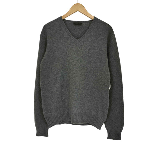 プラダ PRADA カシミヤ100 Vネックニット メンズ EUR:50