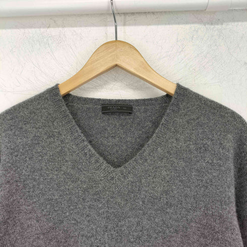 プラダ PRADA カシミヤ100 Vネックニット メンズ EUR:50