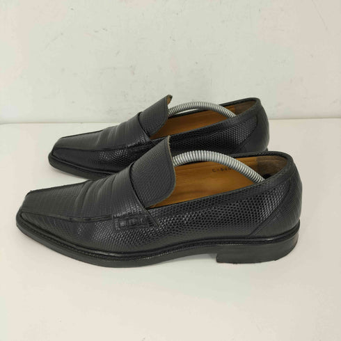 kissa 型押しローファー メンズ 23.5