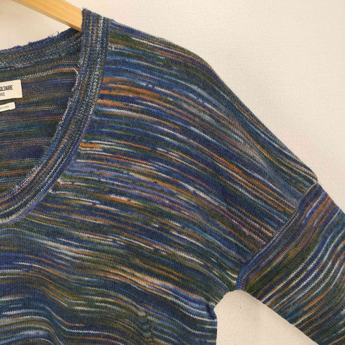 ザディグエヴォルテール ZADIG&VOLTAIRE L/S ダメージ加工 総柄ニット レディース import:XS