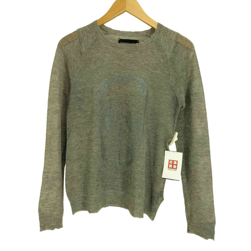 ザディグエヴォルテール ZADIG&VOLTAIRE L/S ダメージ加工 スカル柄シアーニット レディース import:XS