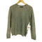 ザディグエヴォルテール ZADIG&VOLTAIRE L/S ダメージ加工 スカル柄シアーニット レディース import:XS