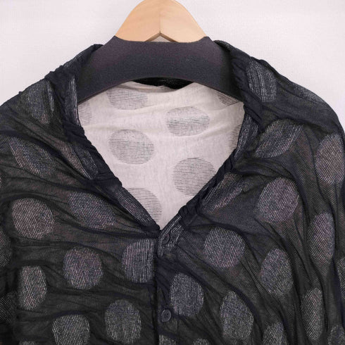 ヨウジヤマモト Yohji Yamamoto 23SS ドットデザインショートスリーブカーディガン レディース JPN:2