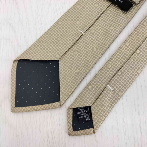 ジバンシィ GIVENCHY イタリア製 総柄 シルク ネクタイ メンズ