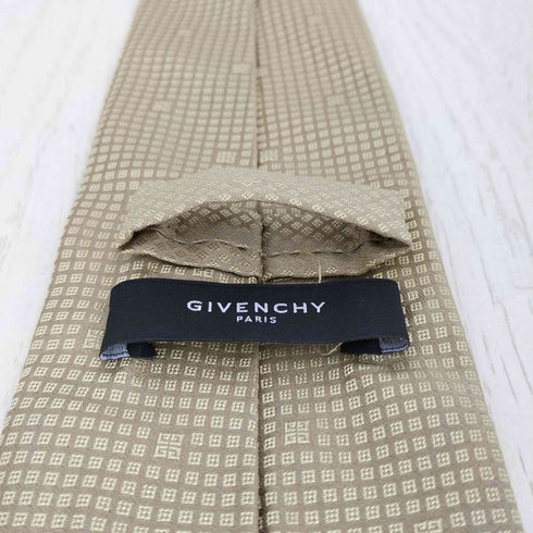 ジバンシィ GIVENCHY イタリア製 総柄 シルク ネクタイ メンズ