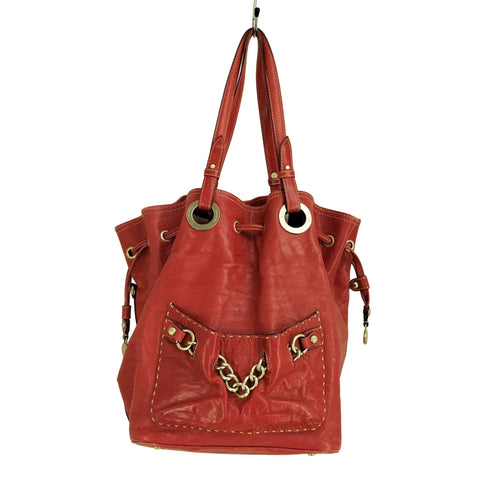 ランセル LANCEL レザー巾着バッグ レディース