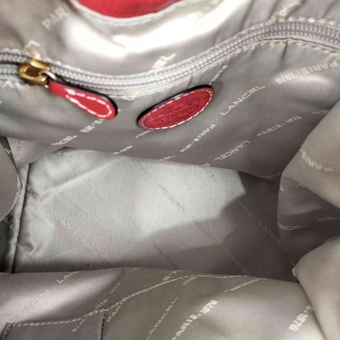ランセル LANCEL レザー巾着バッグ レディース