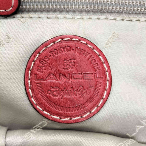 ランセル LANCEL レザー巾着バッグ レディース
