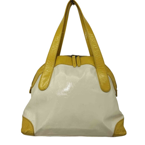 マーガレットハウエルアイデア Margaret Howell idea バイカラー エナメル トートバッグ レディース