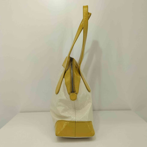 マーガレットハウエルアイデア Margaret Howell idea バイカラー エナメル トートバッグ レディース