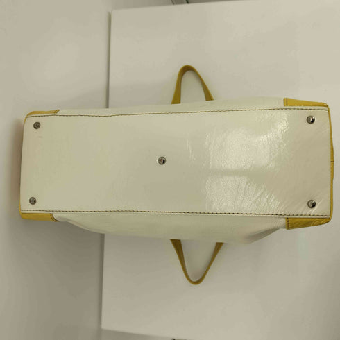 マーガレットハウエルアイデア Margaret Howell idea バイカラー エナメル トートバッグ レディース