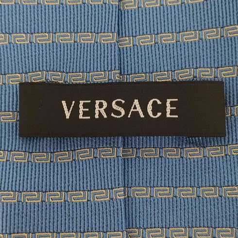 ヴェルサーチ VERSACE イタリア製 マルチストライプ シルク ネクタイ メンズ