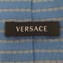 ヴェルサーチ VERSACE イタリア製 マルチストライプ シルク ネクタイ メンズ