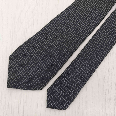 カルバンクライン CALVIN KLEIN イタリア製 総柄 シルク ネクタイ メンズ