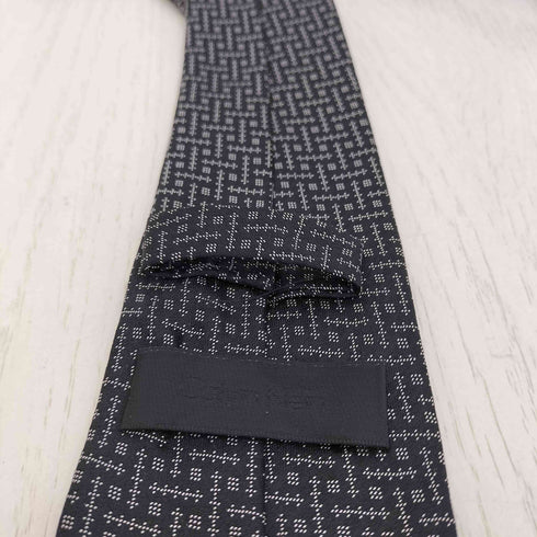 カルバンクライン CALVIN KLEIN イタリア製 総柄 シルク ネクタイ メンズ