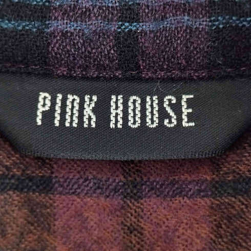 ピンクハウス PINK HOUSE ティアードチェックシャツワンピース レディース