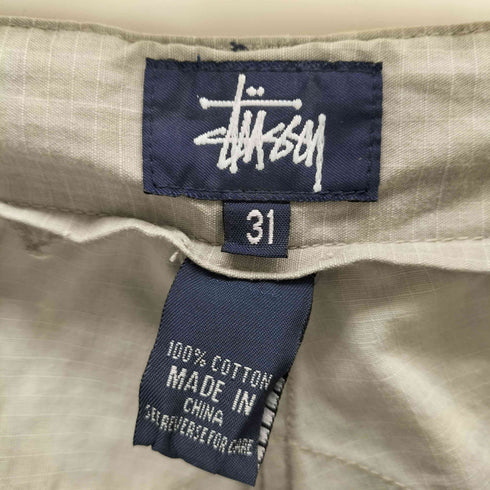 ステューシー Stussy 90s 紺タグ ボタンフライ コットンカーゴパンツ メンズ 31