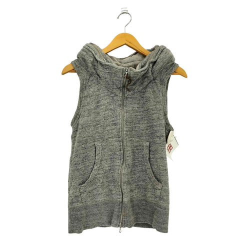 ゴア goa ダブルジップ フード収納 ノースリーブパーカー レディース