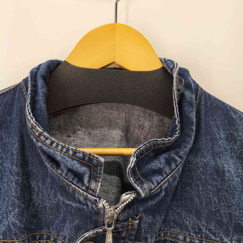 2WAY バック刺繍 デニムブルゾン メンズ