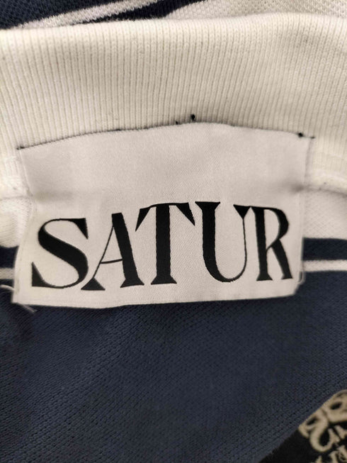 SATUR ワンポイント刺繍L/Sポロシャツ メンズ JPN:L
