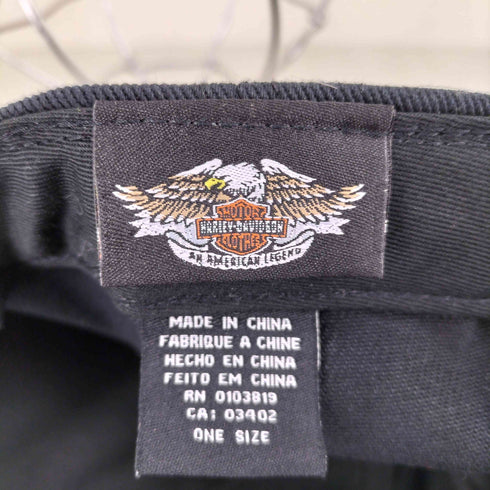 ハーレーダビッドソン HARLEY-DAVIDSON メタル ロゴプレート 6パネルキャップ メンズ ONE SIZE