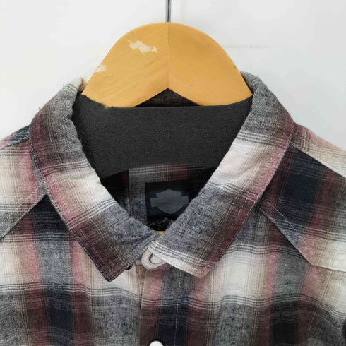 ハーレーダビッドソン HARLEY-DAVIDSON ウエスタンチェックシャツ メンズ L